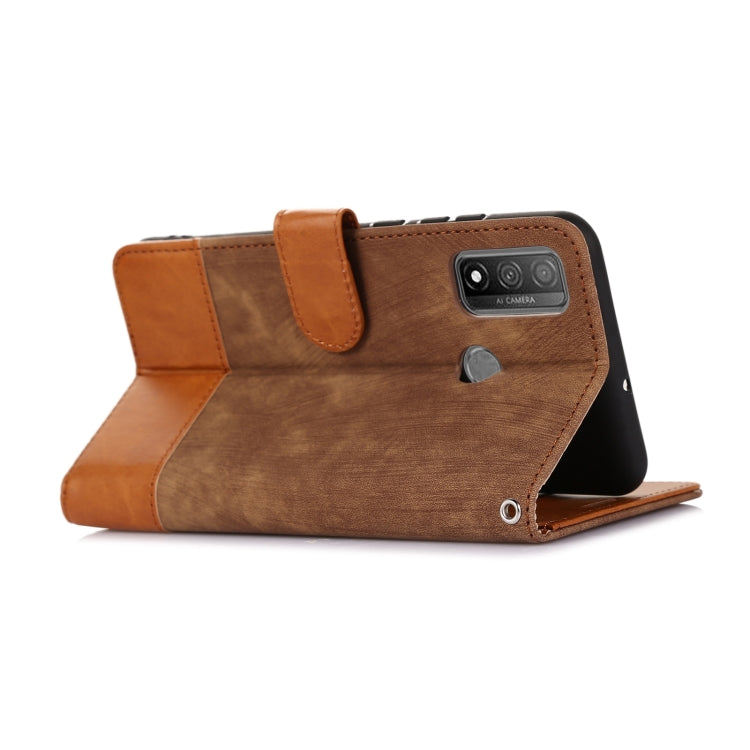 For Huawei P Smart 2020 Splicing Leather Phone Case