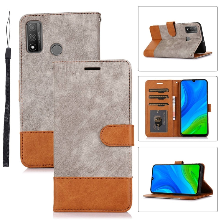 For Huawei P Smart 2020 Splicing Leather Phone Case