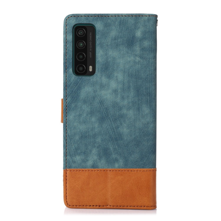 For Huawei P Smart 2021 Splicing Leather Phone Case