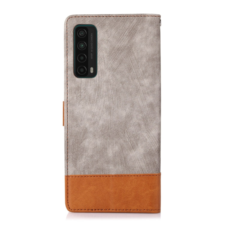 For Huawei P Smart 2021 Splicing Leather Phone Case