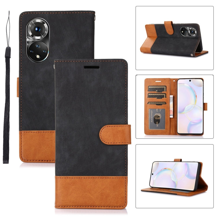 For Honor 50 5G Splicing Leather Phone Case