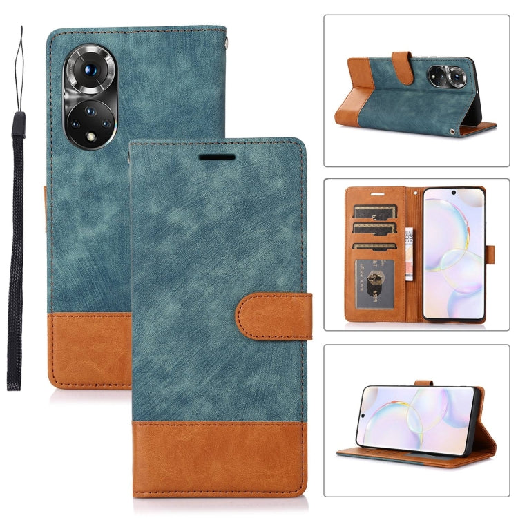 For Honor 50 5G Splicing Leather Phone Case