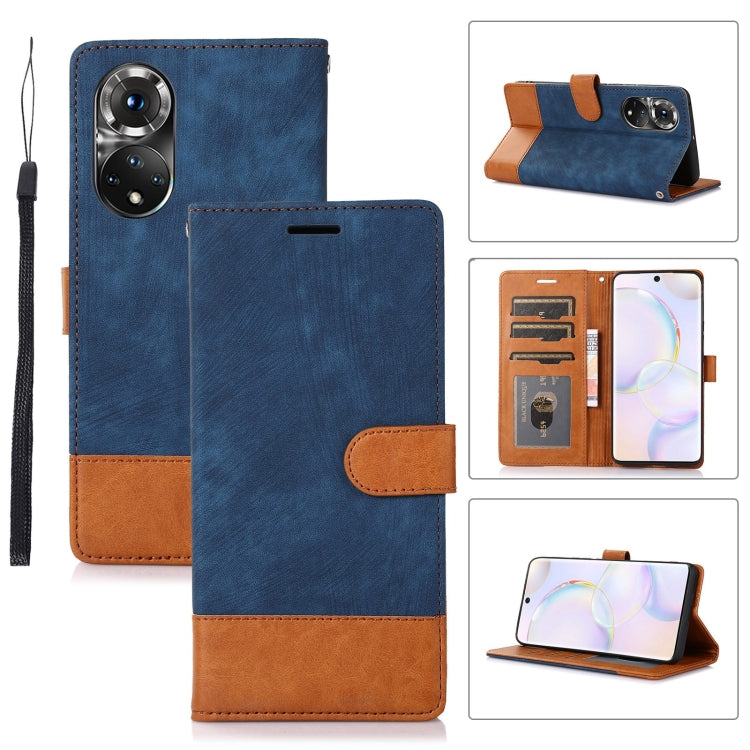 For Honor 50 5G Splicing Leather Phone Case