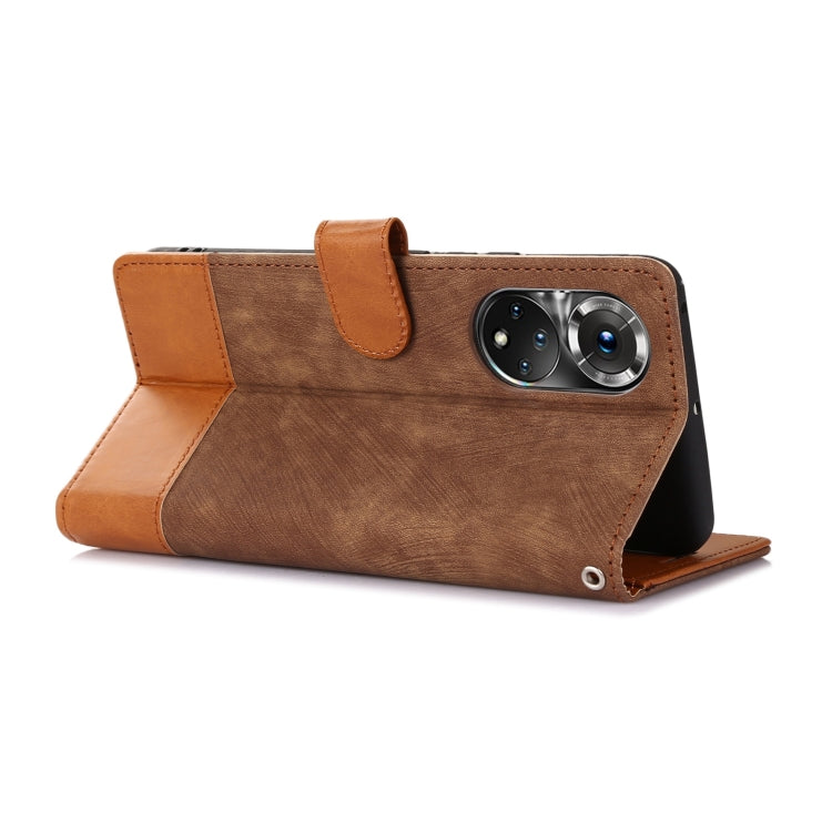 For Honor 50 5G Splicing Leather Phone Case