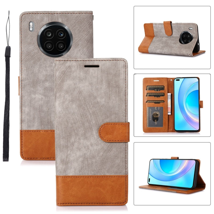 For Honor 50 Lite Splicing Leather Phone Case