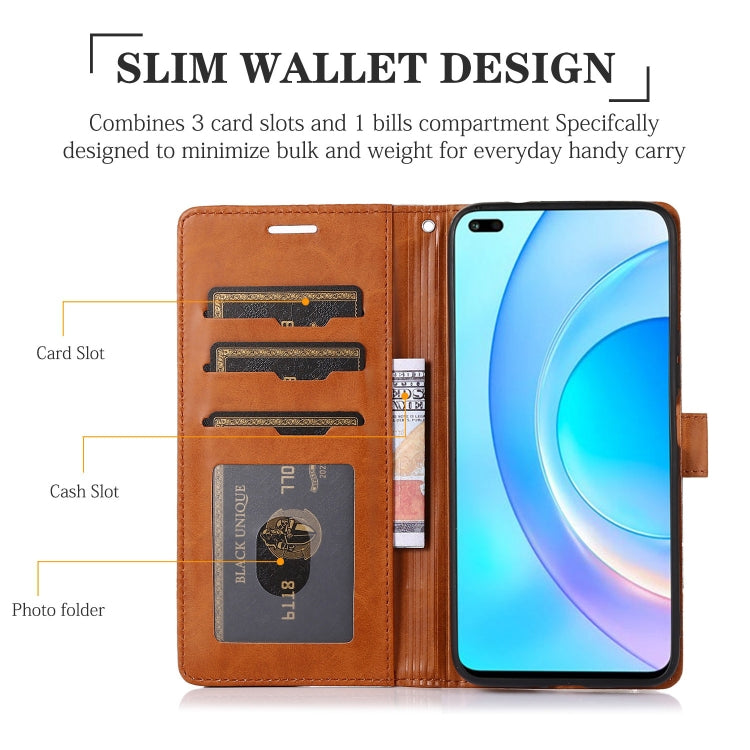 For Honor 50 Lite Splicing Leather Phone Case