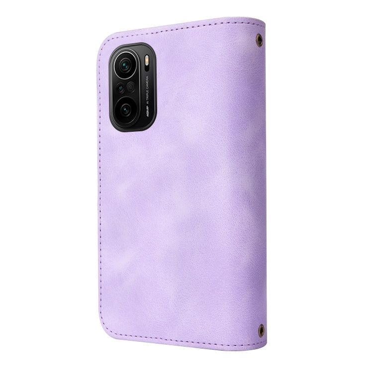 For Xiaomi Redmi K40 / Poco F3 Multifunctional Card Slot Zipper Wallet Leather Phone Case