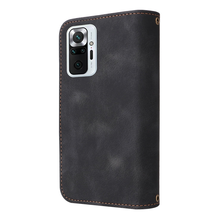 For Xiaomi Redmi Note 10 Pro 4G Multifunctional Card Slot Zipper Wallet Leather Phone Case
