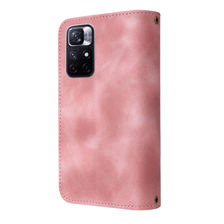 For Xiaomi Redmi Note 11 5G Multifunctional Card Slot Zipper Wallet Leather Phone Case