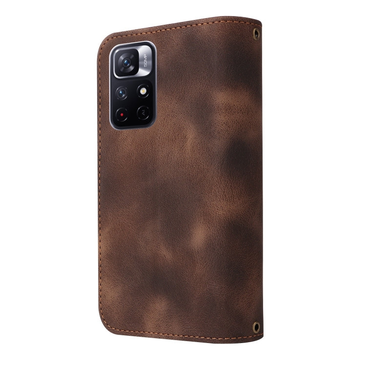 For Xiaomi Redmi Note 11 5G Multifunctional Card Slot Zipper Wallet Leather Phone Case