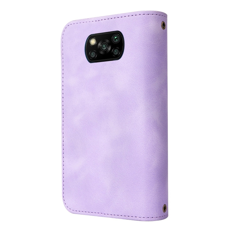 For Xiaomi Poco X3 NFC Multifunctional Card Slot Zipper Wallet Leather Phone Case