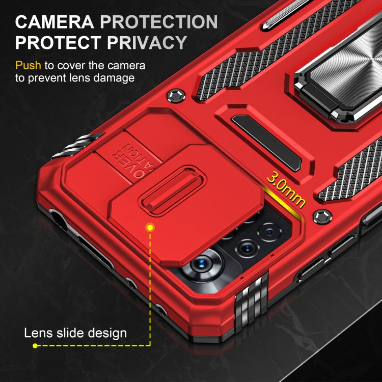 For Xiaomi Poco X4 Pro 5G Armor PC + TPU Camera Shield Phone Case