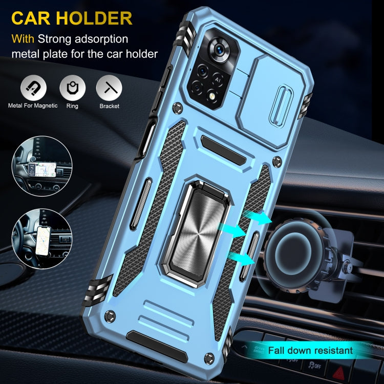 For Xiaomi Poco X4 Pro 5G Armor PC + TPU Camera Shield Phone Case