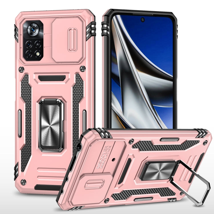 For Xiaomi Poco X4 Pro 5G Armor PC + TPU Camera Shield Phone Case