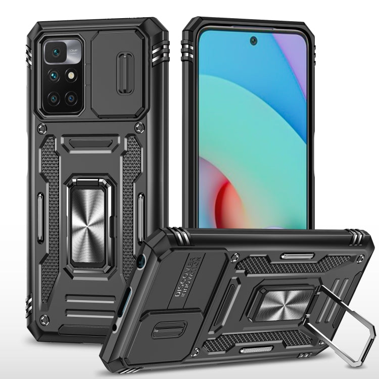 For Xiaomi Redmi 10 Armor PC + TPU Camera Shield Phone Case