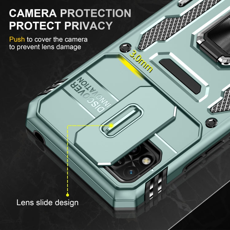 For Xiaomi Redmi 10C Armor PC + TPU Camera Shield Phone Case