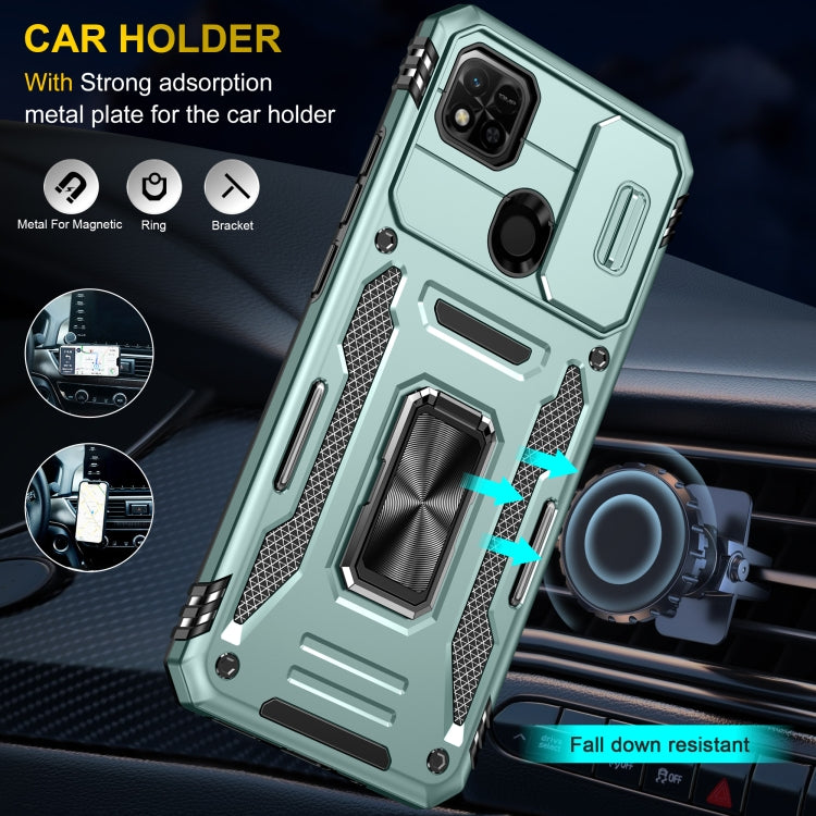 For Xiaomi Redmi 10C Armor PC + TPU Camera Shield Phone Case