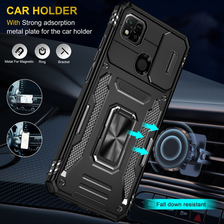 For Xiaomi Redmi 10C Armor PC + TPU Camera Shield Phone Case