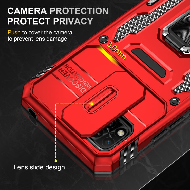 For Xiaomi Redmi 10C Armor PC + TPU Camera Shield Phone Case