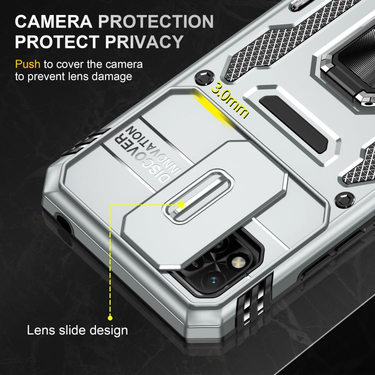 For Xiaomi Redmi 10C Armor PC + TPU Camera Shield Phone Case