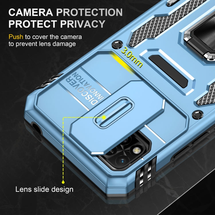 For Xiaomi Redmi 10C Armor PC + TPU Camera Shield Phone Case