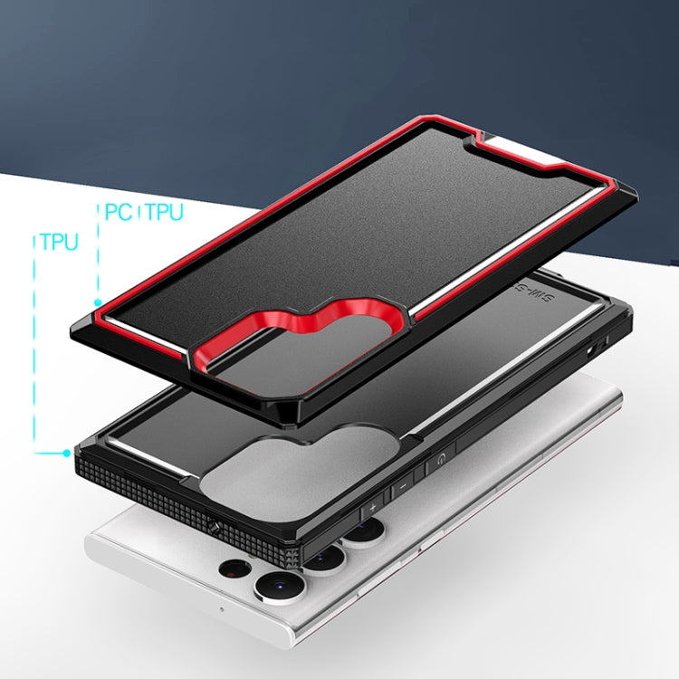 For Samsung Galaxy S23 Ultra 5G Armour Two-color TPU + PC Phone Case