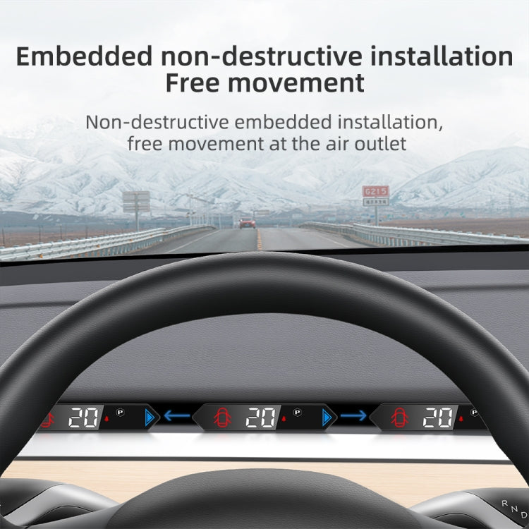 T5 For Tesla Model Y / 3 2019- Car 3 inch HUD Head-up Display