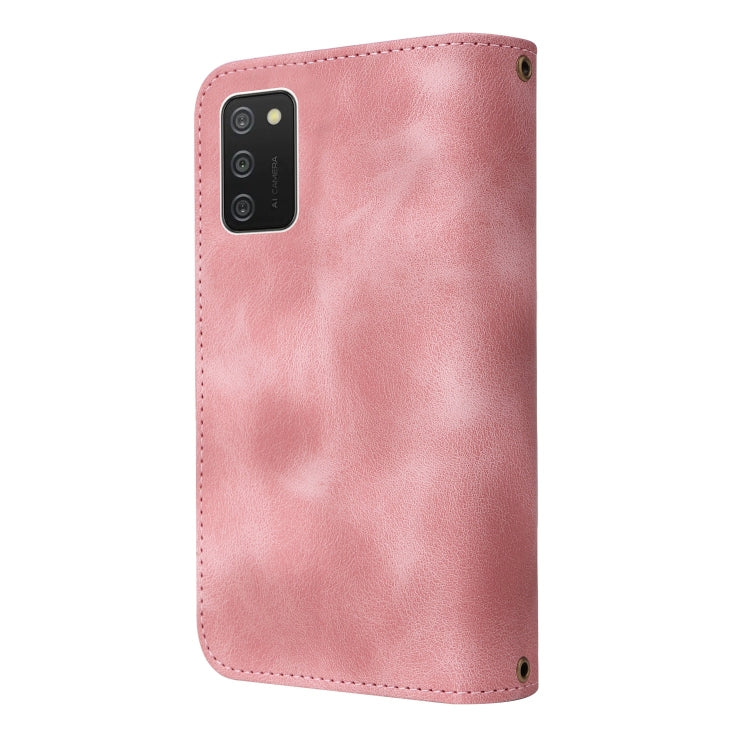 For Samsung Galaxy A02s EU Version Multifunctional Card Slot Zipper Wallet Leather Phone Case
