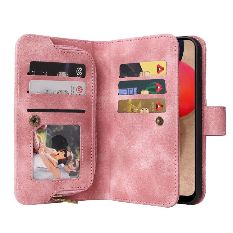 For Samsung Galaxy A02s EU Version Multifunctional Card Slot Zipper Wallet Leather Phone Case