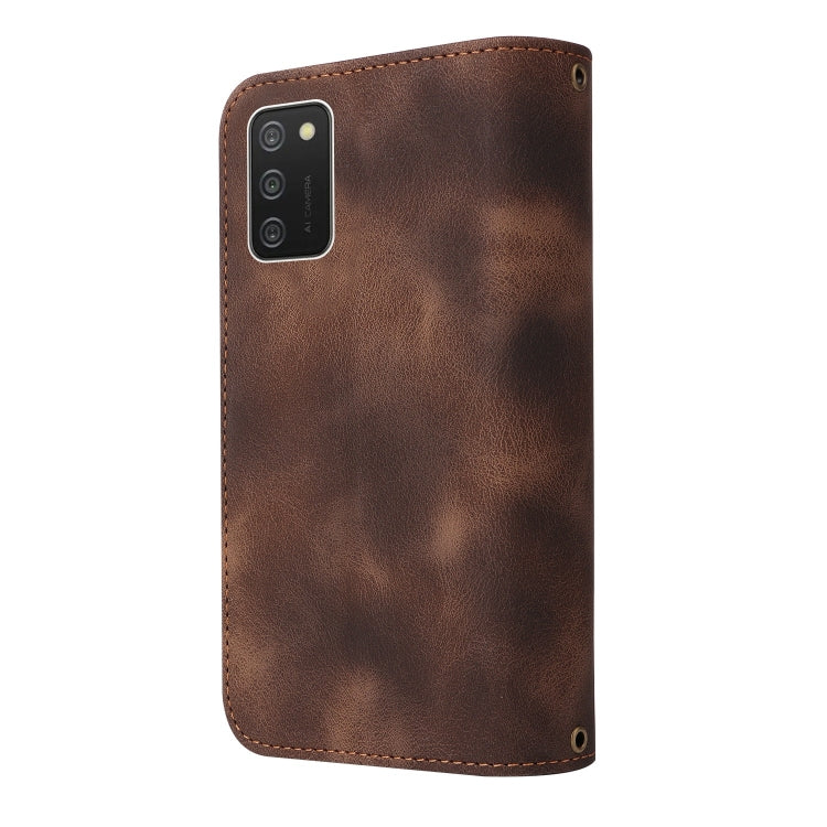 For Samsung Galaxy A02s EU Version Multifunctional Card Slot Zipper Wallet Leather Phone Case