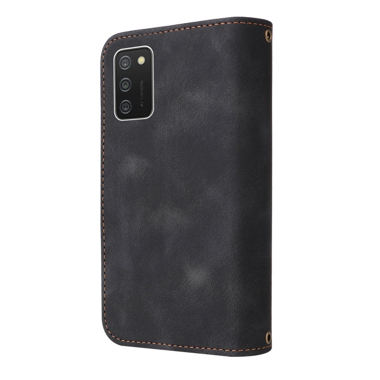 For Samsung Galaxy A02s EU Version Multifunctional Card Slot Zipper Wallet Leather Phone Case