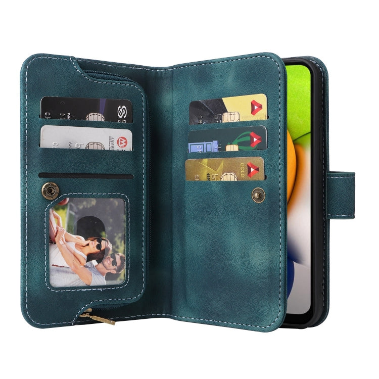 For Samsung Galaxy A03 EU Version Multifunctional Card Slot Zipper Wallet Leather Phone Case