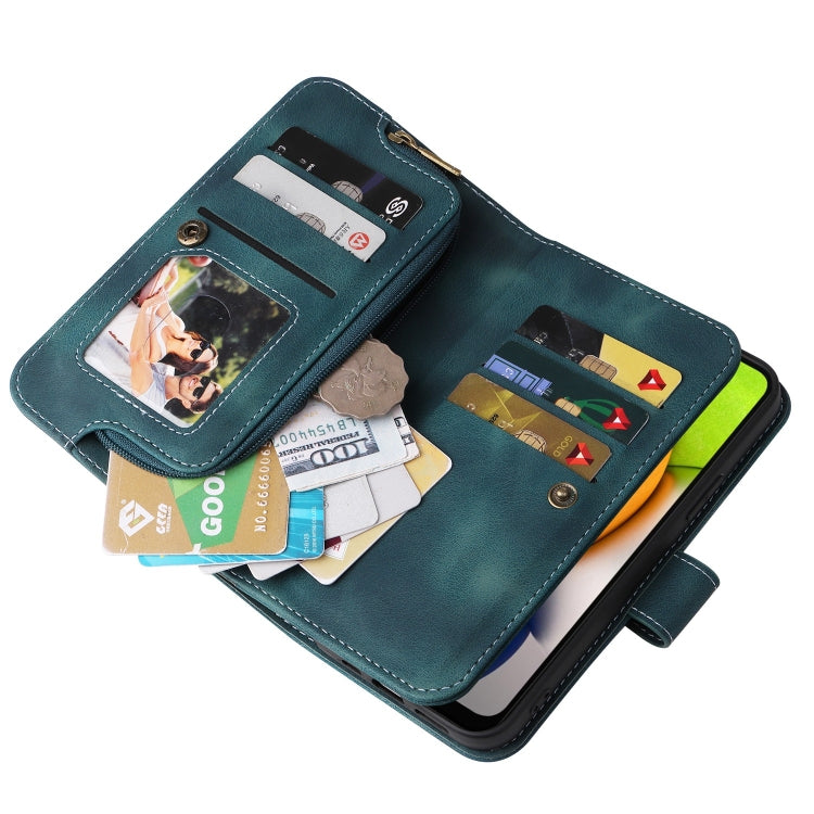 For Samsung Galaxy A03 EU Version Multifunctional Card Slot Zipper Wallet Leather Phone Case