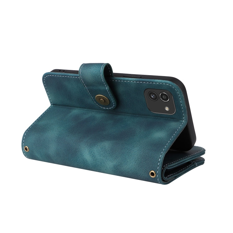 For Samsung Galaxy A03 EU Version Multifunctional Card Slot Zipper Wallet Leather Phone Case