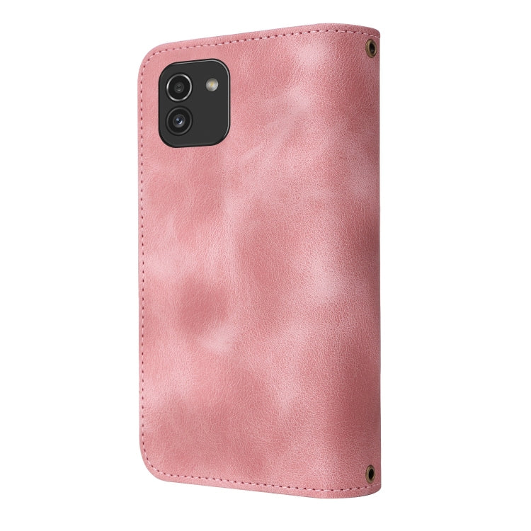 For Samsung Galaxy A03 EU Version Multifunctional Card Slot Zipper Wallet Leather Phone Case