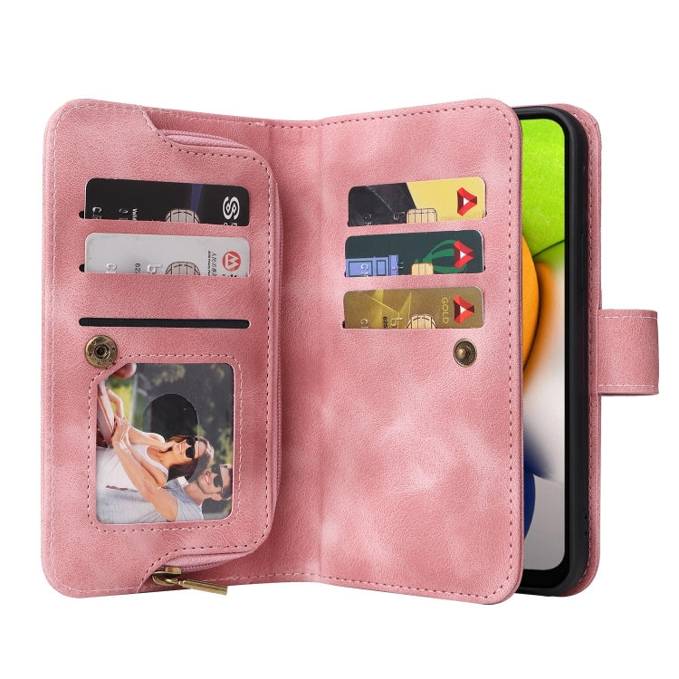 For Samsung Galaxy A03 EU Version Multifunctional Card Slot Zipper Wallet Leather Phone Case
