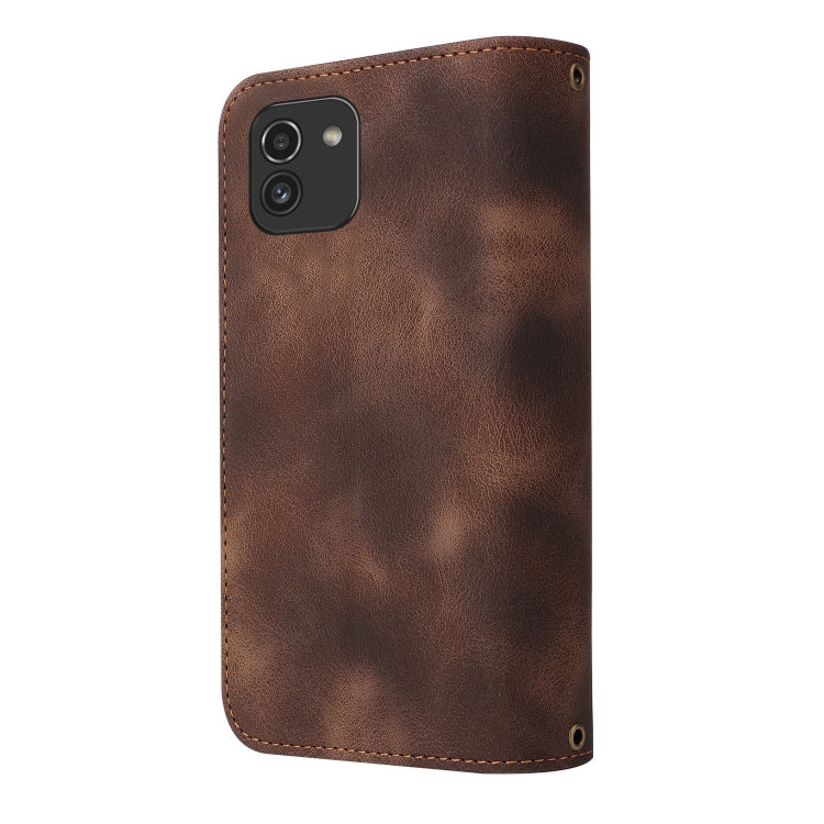 For Samsung Galaxy A03 EU Version Multifunctional Card Slot Zipper Wallet Leather Phone Case
