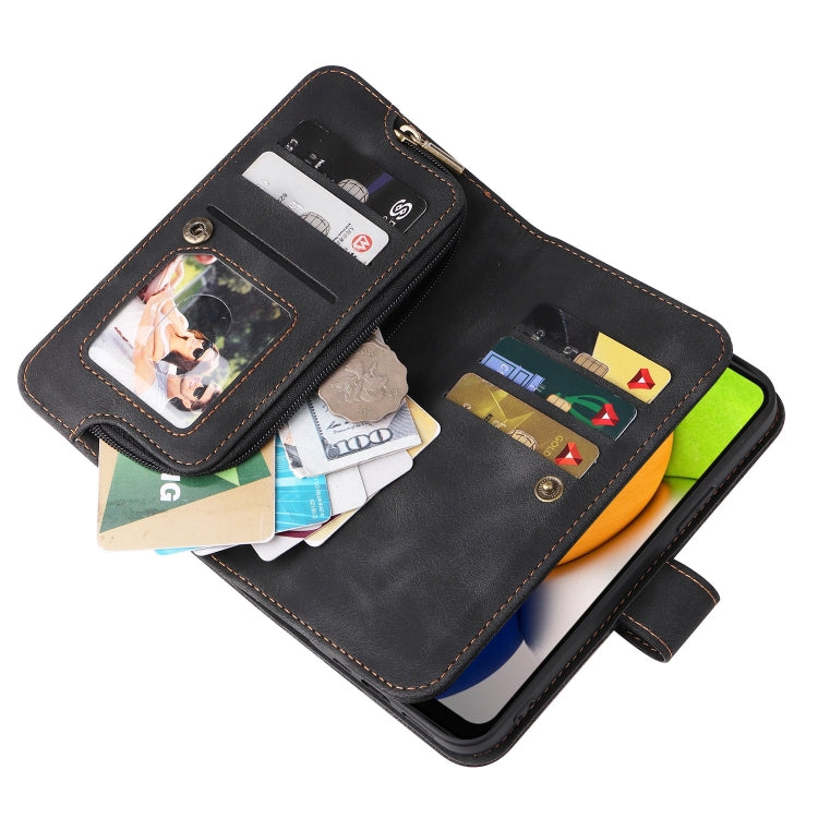 For Samsung Galaxy A03 EU Version Multifunctional Card Slot Zipper Wallet Leather Phone Case