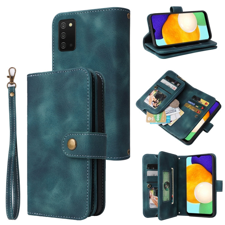 For Samsung Galaxy A03s EU Version Multifunctional Card Slot Zipper Wallet Leather Phone Case