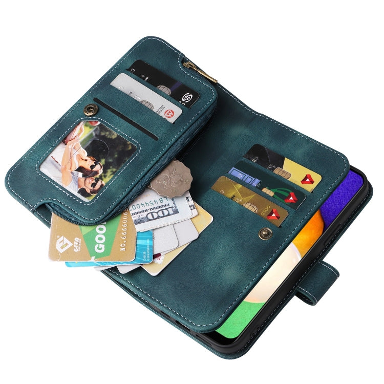 For Samsung Galaxy A03s EU Version Multifunctional Card Slot Zipper Wallet Leather Phone Case