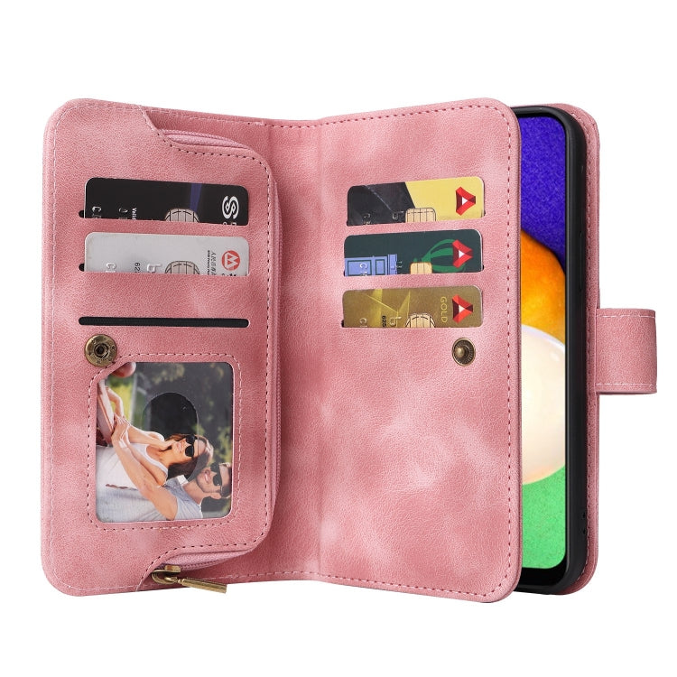 For Samsung Galaxy A03s EU Version Multifunctional Card Slot Zipper Wallet Leather Phone Case