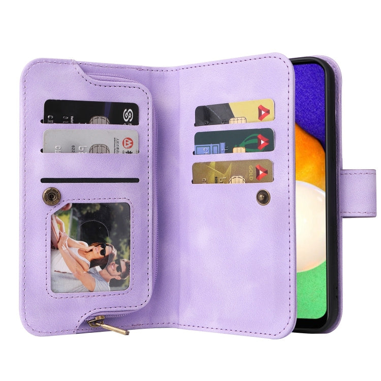 For Samsung Galaxy A03s EU Version Multifunctional Card Slot Zipper Wallet Leather Phone Case