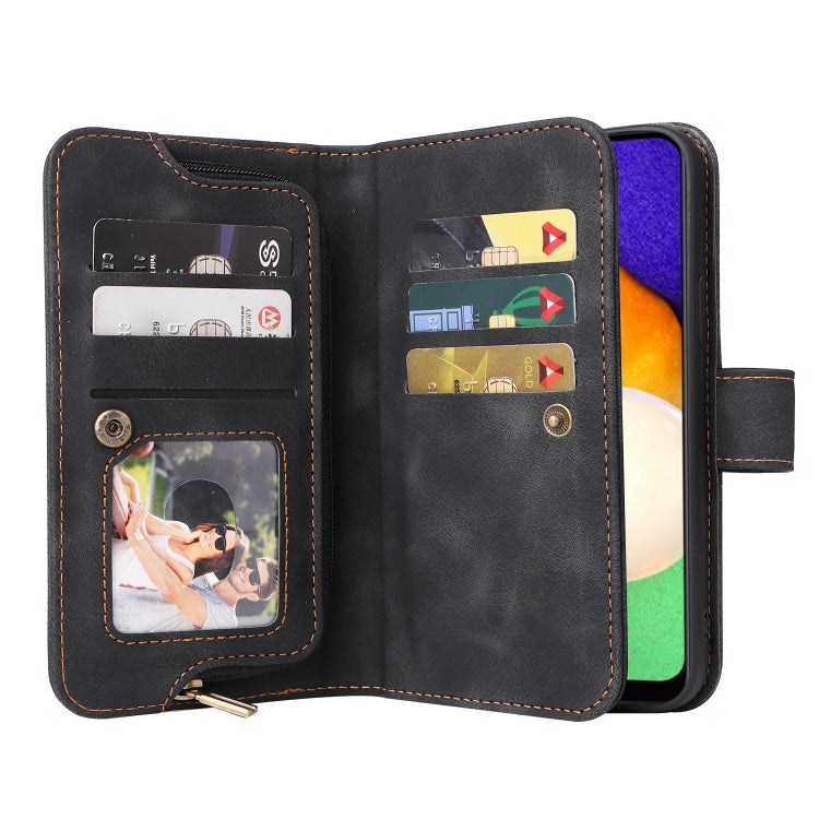 For Samsung Galaxy A03s EU Version Multifunctional Card Slot Zipper Wallet Leather Phone Case
