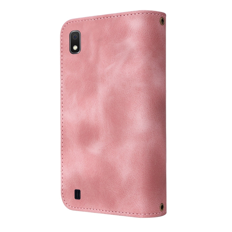 For Samsung Galaxy A10 Multifunctional Card Slot Zipper Wallet Leather Phone Case