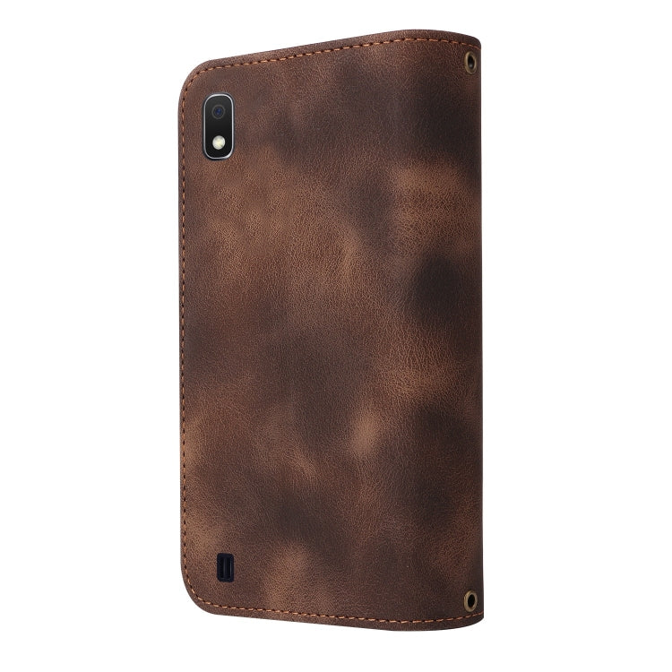 For Samsung Galaxy A10 Multifunctional Card Slot Zipper Wallet Leather Phone Case