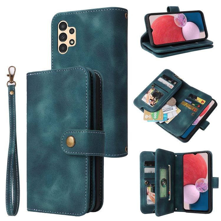 For Samsung Galaxy A13 5G / 4G Multifunctional Card Slot Zipper Wallet Leather Phone Case