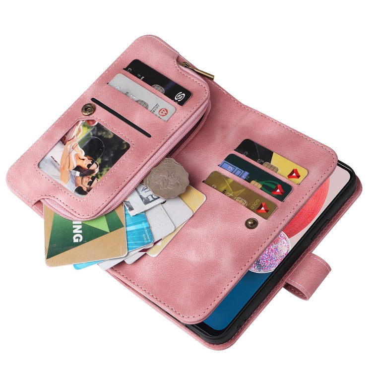 For Samsung Galaxy A13 5G / 4G Multifunctional Card Slot Zipper Wallet Leather Phone Case