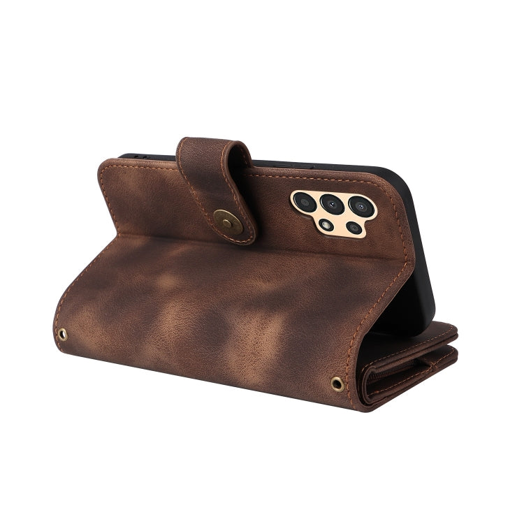 For Samsung Galaxy A13 5G / 4G Multifunctional Card Slot Zipper Wallet Leather Phone Case