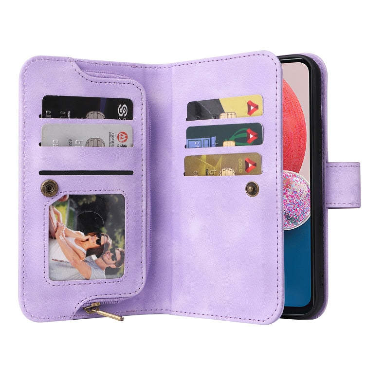 For Samsung Galaxy A13 5G / 4G Multifunctional Card Slot Zipper Wallet Leather Phone Case