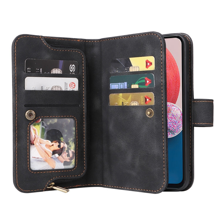 For Samsung Galaxy A13 5G / 4G Multifunctional Card Slot Zipper Wallet Leather Phone Case